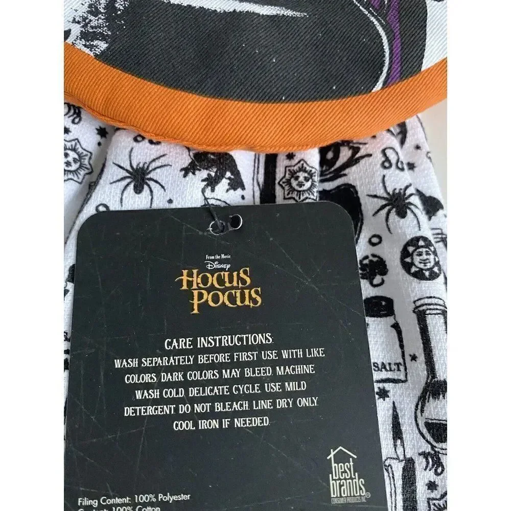 Disney Hocus Pocus Hanging Kitchen‎ Towel Sanderson Sisters Halloween NEW